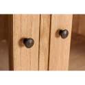 Vitrina Rustica 2 Puertas Cristal y 6 Cajones - Serie Apelby