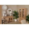 Vitrina Rustica 2 Puertas Cristal y 6 Cajones - Serie Apelby
