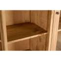 Vitrina Rustica 2 Puertas Cristal y 6 Cajones - Serie Apelby