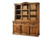 Vitrina Rustica 6 Puertas 3 Cajones Madera Pino Envejecido
