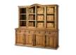 Vitrina Rustica 8 Puertas 4 Cajones Madera Pino Envejecido