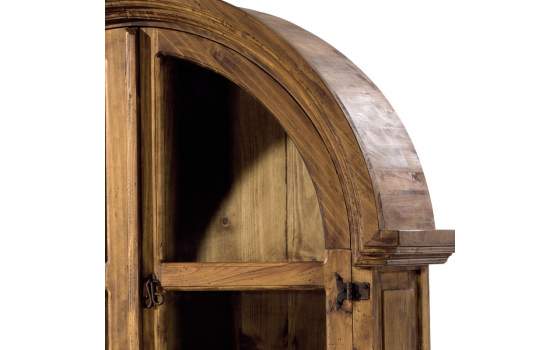 Vitrina Rustica Clasica 4 Puertas 2 Cajones Madera Maciza
