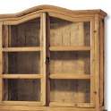 Vitrina Rustica Mejicana 4 Puertas 2 Cajones Madera Maciza