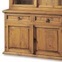Vitrina Rustica Mejicana 4 Puertas 2 Cajones Madera Maciza