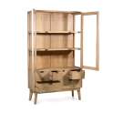 Vitrina Salon 6 Cajones 2 Puertas Acristaladas Nordico Scandi Vitrina Salon 6 Cajones 2 Puertas Acristaladas Nordico Scandi