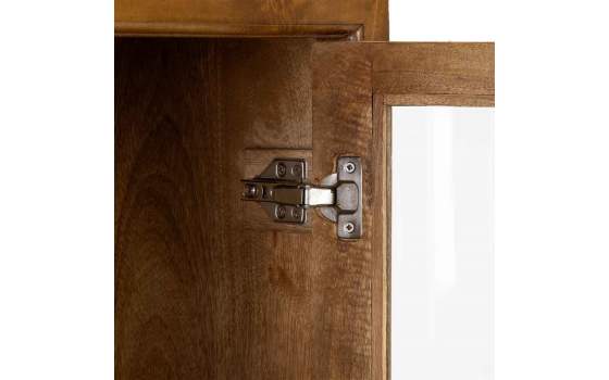 Vitrina Salon Colonial 4 Puertas Madera Maciza Serie Albre