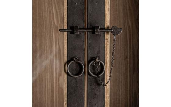 Vitrina Salon Provenzal 4 Puertas 4 Cajones Serie Mawgan