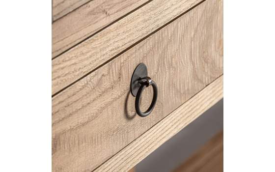 Vitrina Salon Provenzal 4 Puertas 4 Cajones Serie Mawgan