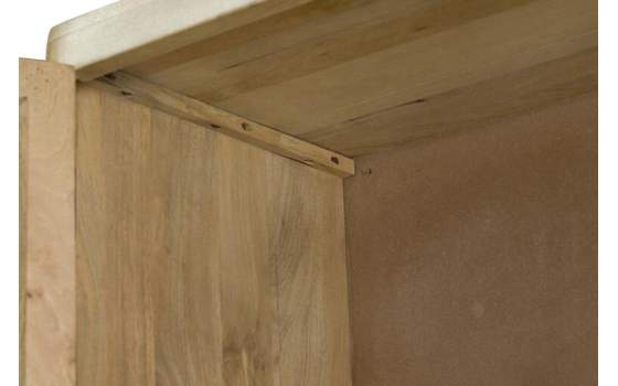 Vitrina Salon Rustica Actual 4 Puertas Acristaladas Serie Felo