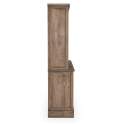 Vitrina Teca Natural 3 Cajones 4 Puertas Serie Aferoe