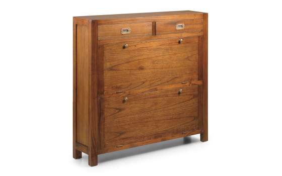 Zapatero Colonial Star 2 Puertas Abatibles 2 Cajones