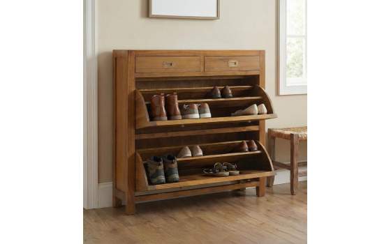 Zapatero Colonial Star 2 Puertas Abatibles 2 Cajones