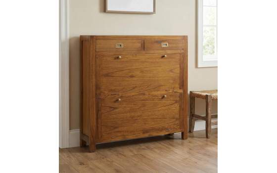 Zapatero Colonial Star 2 Puertas Abatibles 2 Cajones