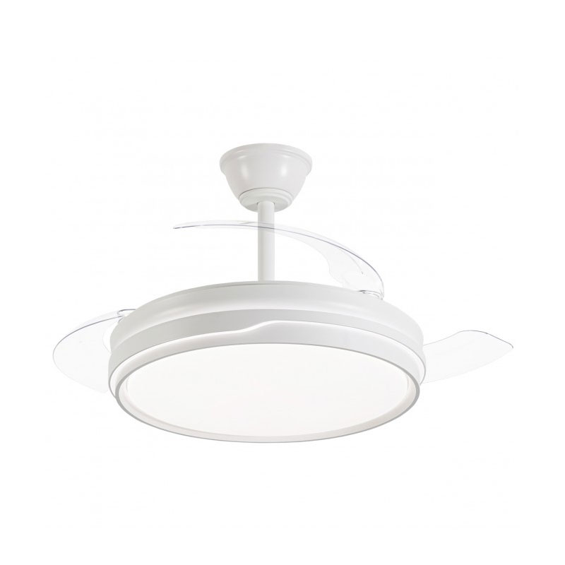Ventilador de Techo Blanco Moderno LED Motor DC Serie Lima Ventilador de Techo Blanco Moderno LED Motor DC Serie Lima