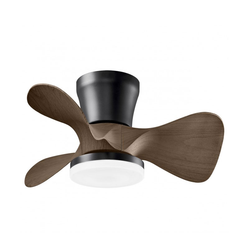 Ventilador Techo 3 Palas 56 cm Negro Madera Serie Siux Ventilador Techo 3 Palas 56 cm Negro Madera Serie Siux