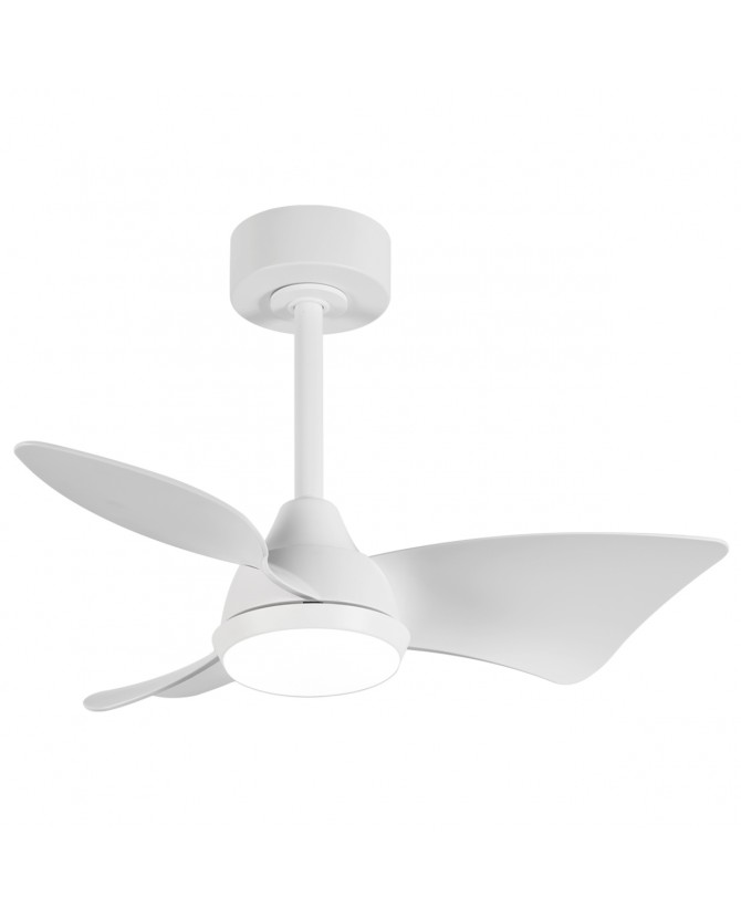 Ventilador Techo Actual Blanco con Led Serie Tauro