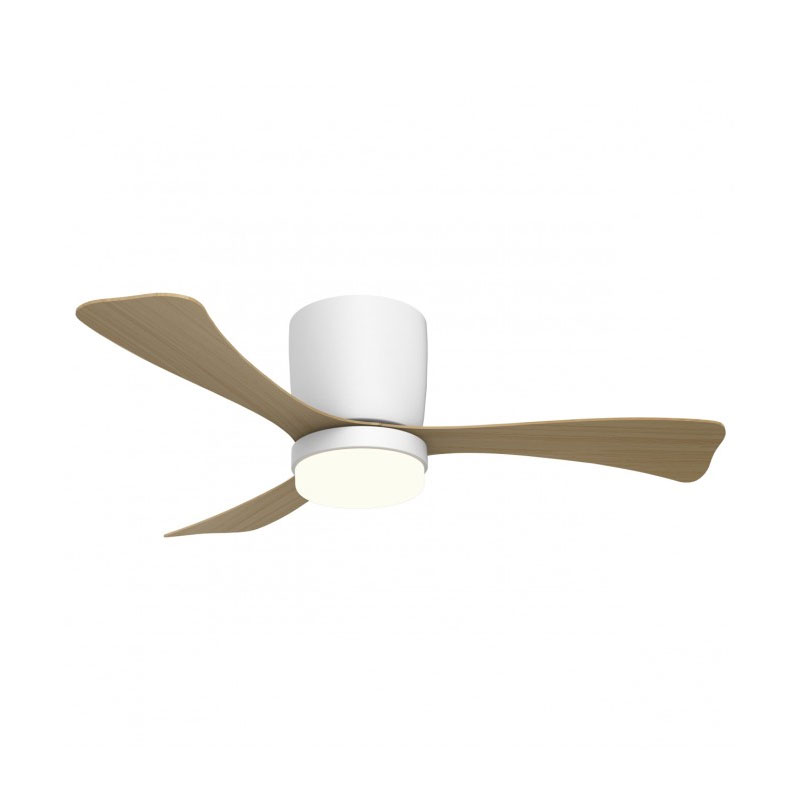 Ventilador Techo Grande de 107 Blanco Palas Madera Serie Kent