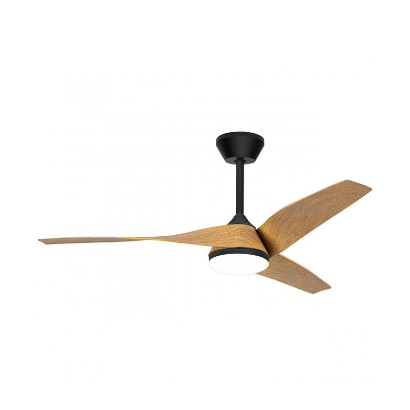 Ventilador Techo Luz Led de 132 Negro Palas Madera Serie Papua Ventilador Techo Luz Led de 132 Negro Palas Madera Serie Papua