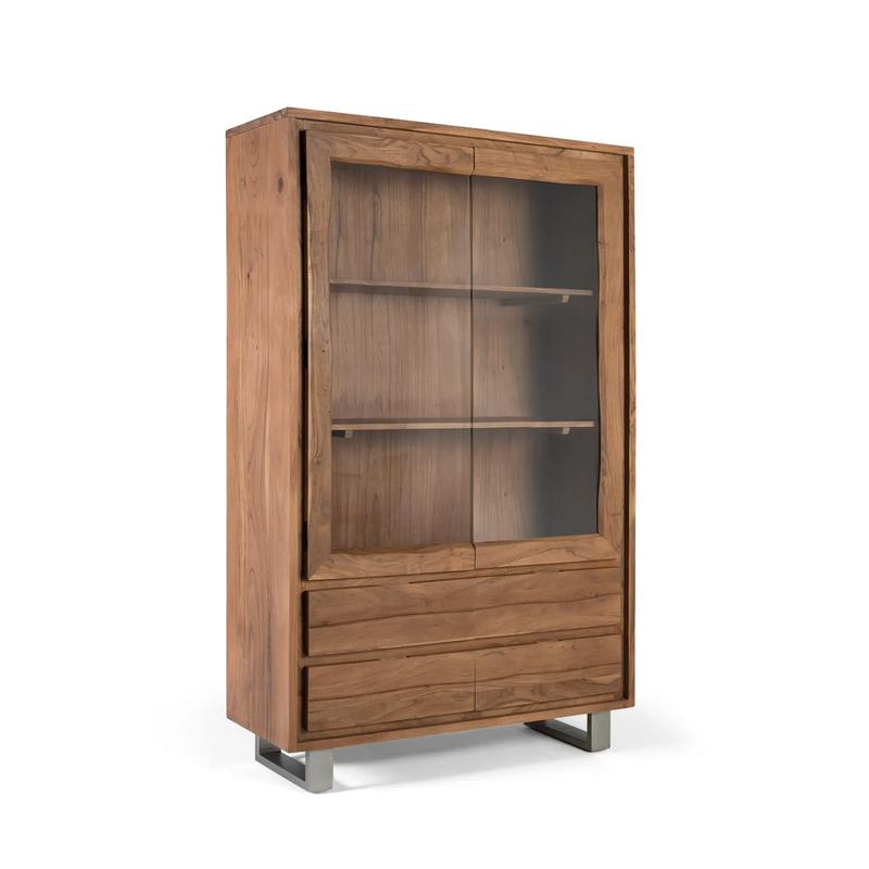 Vitrina Actual 2 Puertas 4 Cajones - Serie Aratany Vitrina Actual 2 Puertas 4 Cajones - Serie Aratany