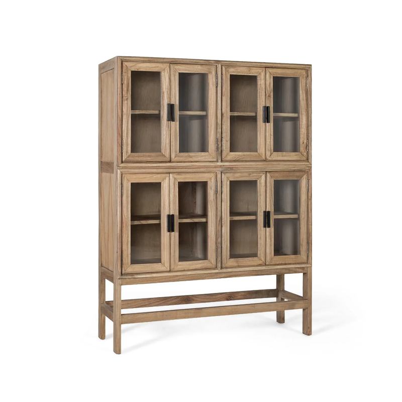 Vitrina Actual 4 Puertas Acristaladas en Madera de Mindi Virelle Vitrina Actual 4 Puertas Acristaladas en Madera de Mindi Virelle