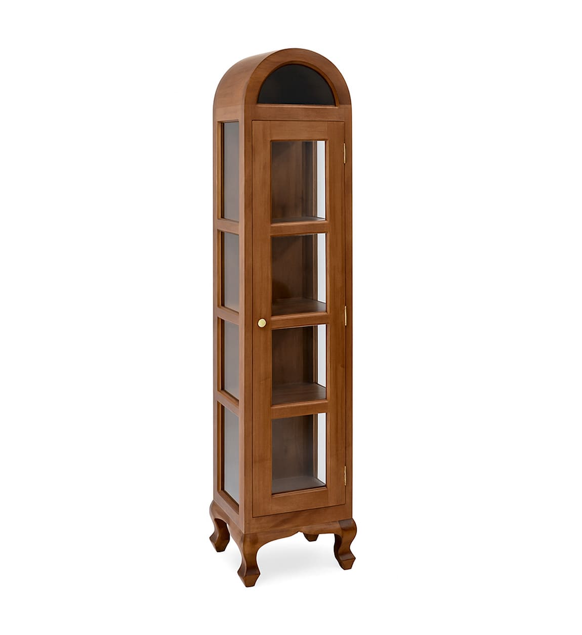 Vitrina Auxiliar Colonial Clasica Acristalada Serie Anewpor