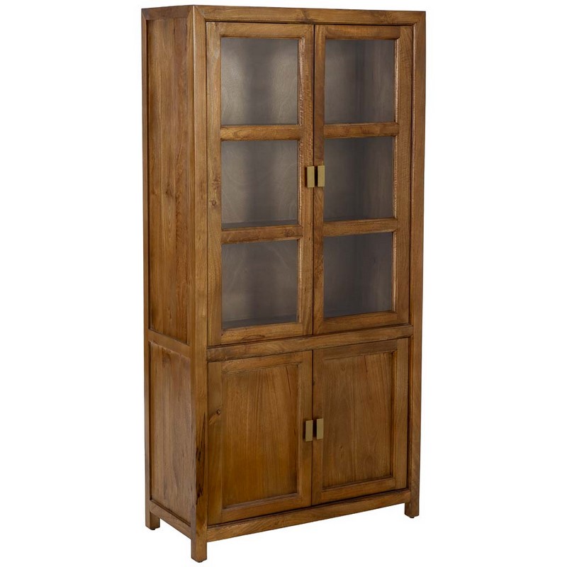 Vitrina Salon Colonial 4 Puertas Madera Maciza Serie Albre Vitrina Salon Colonial 4 Puertas Madera Maciza Serie Albre