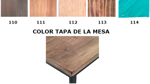color asientos madera
