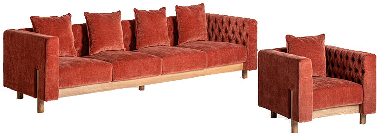 sofas y sillones tapizados en todos los estilos para salones y cuartos de estar