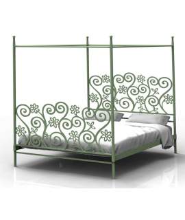 Cama de Forja Con Dosel Isaura Cama de Forja Con Dosel Isaura