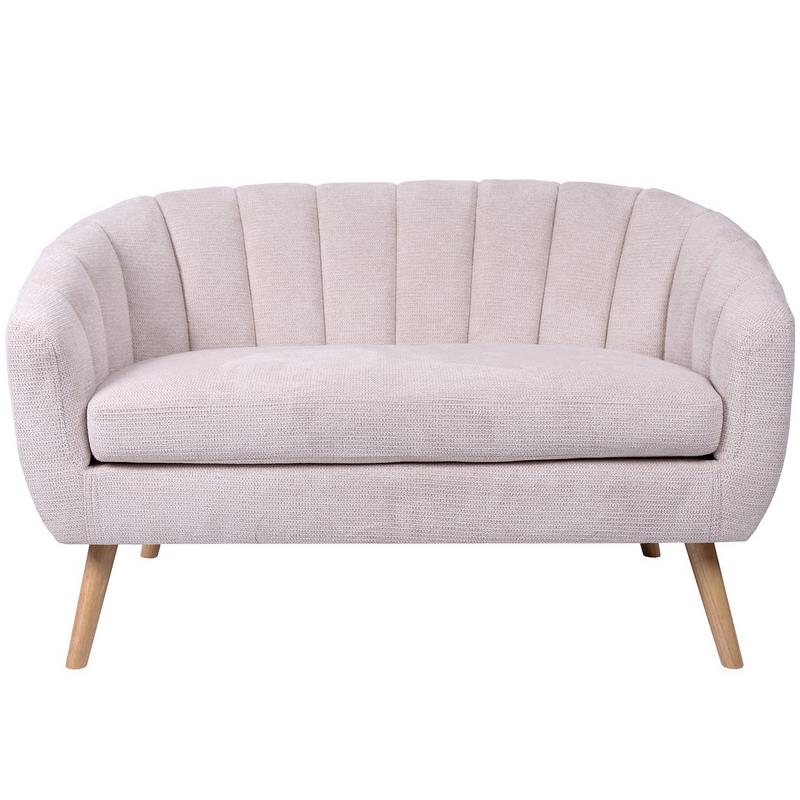 Sofa Actual 2 Plazas Tapizado Beige Serie Areco Sofa Actual 2 Plazas Tapizado Beige Serie Areco