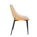 4 Sillas Comedor Diseño Moderno Bicolor Beige Mostaza Adiska 4 Sillas Comedor Diseño Moderno Bicolor Beige Mostaza Adiska