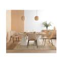 4 Sillas Comedor Diseño Moderno Bicolor Beige Mostaza Adiska 4 Sillas Comedor Diseño Moderno Bicolor Beige Mostaza Adiska