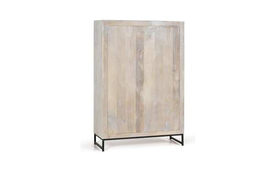 Alacena Madera de Mango y Hierro 2 Puertas Oriental Serie Anyada Alacena Madera de Mango y Hierro 2 Puertas Oriental Serie Anyada