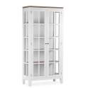 Alacena Vitrina Puertas Acristaladas Blanca Nogal Serie Everest Alacena Vitrina Puertas Acristaladas Blanca Nogal Serie Everest