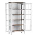 Alacena Vitrina Puertas Acristaladas Blanca Nogal Serie Everest Alacena Vitrina Puertas Acristaladas Blanca Nogal Serie Everest