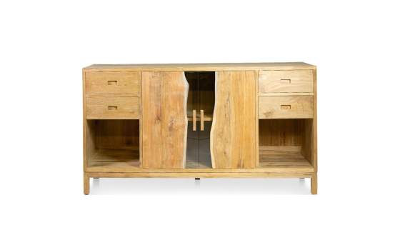 Aparador Actual 2 Puertas 4 Cajones Teca Serie Armfel Aparador Actual 2 Puertas 4 Cajones Teca Serie Armfel