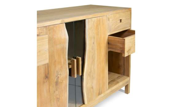 Aparador Actual 2 Puertas 4 Cajones Teca Serie Armfel Aparador Actual 2 Puertas 4 Cajones Teca Serie Armfel