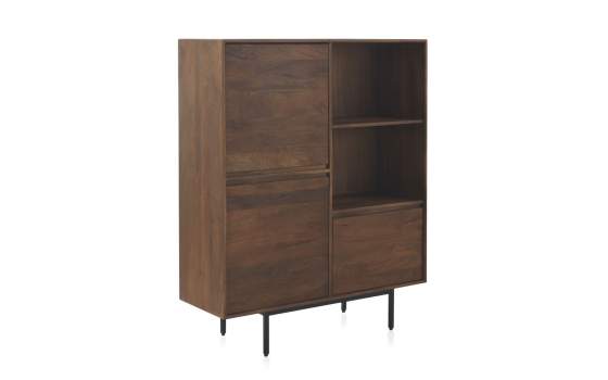 Aparador Alto Estantería  Madera Mango Serie Aliseas Aparador Alto Estantería  Madera Mango Serie Aliseas