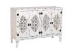 Aparador Etnico Blanco Decape 4 Puertas Talladas Makalu Aparador Etnico Blanco Decape 4 Puertas Talladas Makalu