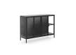 Aparador Industrial Acristalado 4 Puertas Metal Negro Darostes Aparador Industrial Acristalado 4 Puertas Metal Negro Darostes