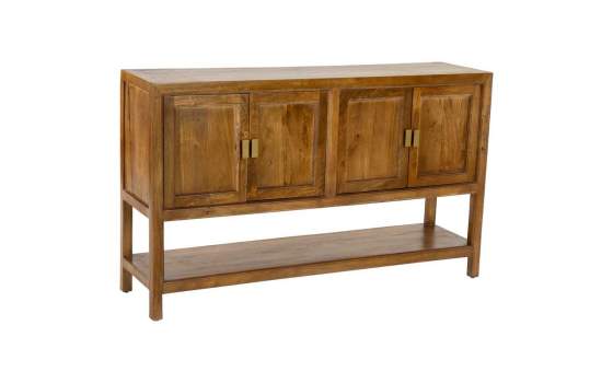 Aparador Recibidor 4 Puertas y Estante Madera Maciza Albre Aparador Recibidor 4 Puertas y Estante Madera Maciza Albre