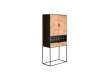 Armario Botellero 2 Puertas 1 Cajon Madera y Acero Longford Armario Botellero 2 Puertas 1 Cajon Madera y Acero Longford