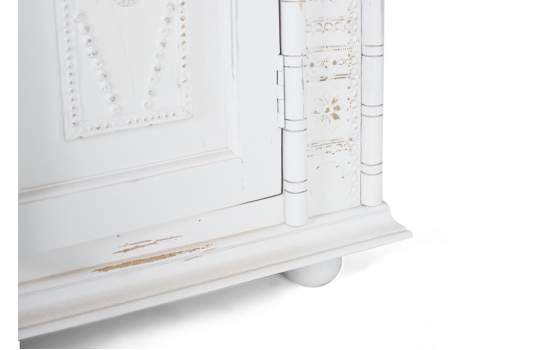Armario Oriental Blanco Tallado 2 Puertas Blanco Desgastado Armario Oriental Blanco Tallado 2 Puertas Blanco Desgastado