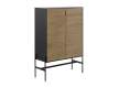 Armario Vitrina Moderna Para Salón 2 Puertas Bicolor Antibre Armario Vitrina Moderna Para Salón 2 Puertas Bicolor Antibre