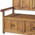 Banco Cadiera Pino Macizo Rustico 2 Cajones Banco Cadiera Pino Macizo Rustico 2 Cajones