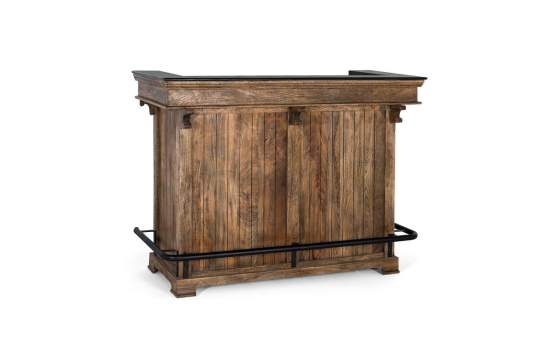 Barra Bar Rustica  Madera  Metal con Tapa de Granito Acrito Barra Bar Rustica  Madera  Metal con Tapa de Granito Acrito