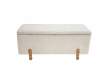 Baul banqueta Tapizada Rizo Suave Beige Serie Ationes Baul banqueta Tapizada Rizo Suave Beige Serie Ationes