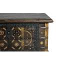 Baul Madera Mango Nogal Decoracion Metalica Serie Adeny Baul Madera Mango Nogal Decoracion Metalica Serie Adeny