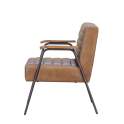 Butaca Sillon Comedor de Piel y Metal Serie New Boston Butaca Sillon Comedor de Piel y Metal Serie New Boston