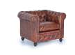 Butaca Sofa Chester Tapizada Cuero Marron Viejo Serie Alinas Butaca Sofa Chester Tapizada Cuero Marron Viejo Serie Alinas